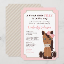 Horse Girl Babydusche Einladung