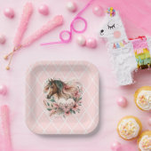 Horse Girl Birthday Pappteller (Party)