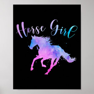 Horse Girl Funny Horst Lover Reitsportler Sayi Poster