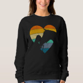 Horse Girl Heart I Love Horses Equestrian Horsebac Sweatshirt (Vorderseite)