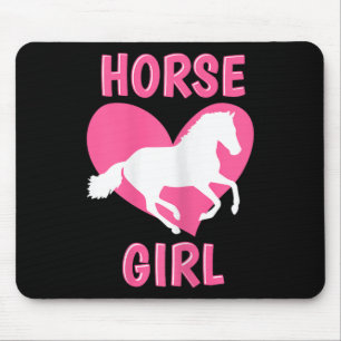 Horse Girl Horseback Riding Equestrian Horse Lover Mousepad