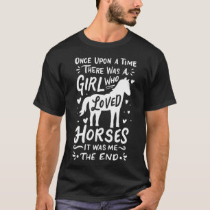 Horse Girl Horses Show Jumping Western Riding Barr T-Shirt