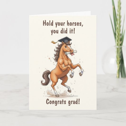 Horse Graduation Karte (Vorderseite)