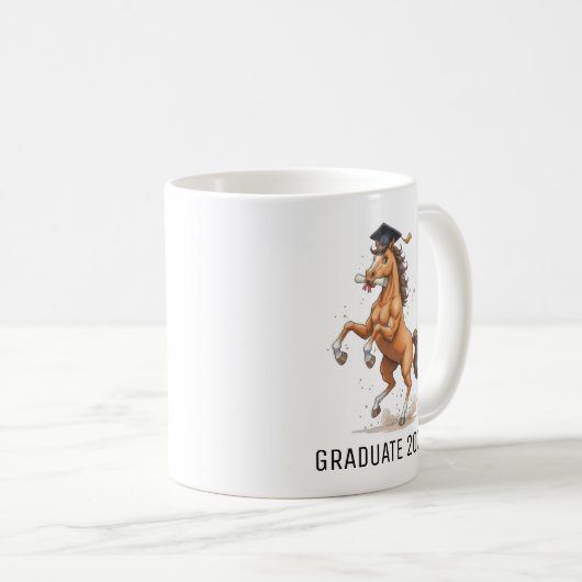 Horse Graduation Personalized Kaffeetasse (VorderseiteRechts)