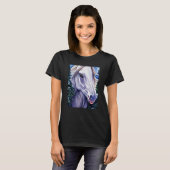 Horse graphic animal motif riding a with print hor T-Shirt (Vorne ganz)
