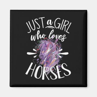 Horse Graphics Women Girls Horseback Reitpferd L Magnet