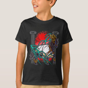 Horse Greek Myths Zeus Ancient Gods Equine Lightni T-Shirt