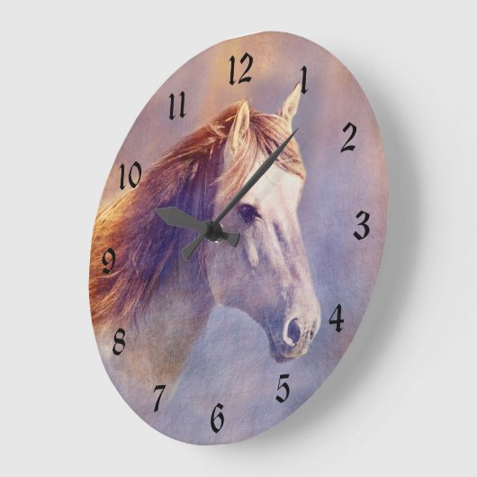 Horse Große Wanduhr (Winkel)