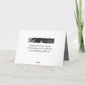 Horse Grußkarte - Grauschneehengst-Dappling Karte (Rückseite)