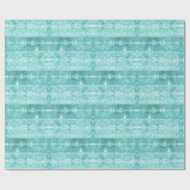 Horse Hair Tile Stripe Teal Geschenkpapier