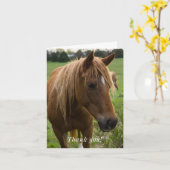 Horse Hallo Vielen Dank, dass Sie Karte (Gelbe Blume)