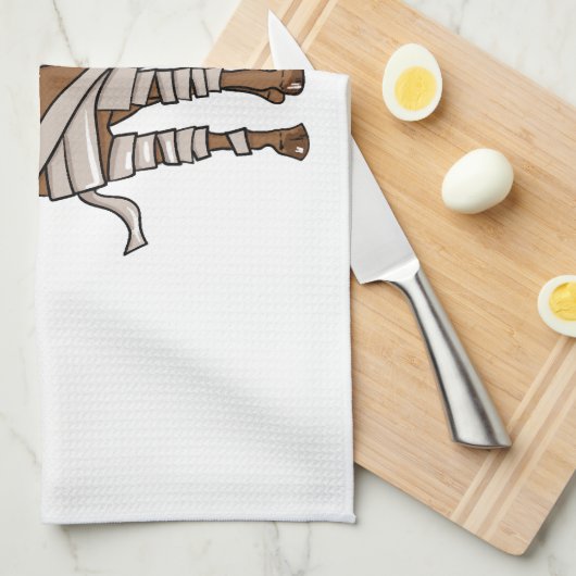 Horse Halloween  Geschirrtuch (Viertel Falte)