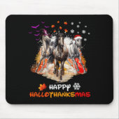 Horse Halloween und frohe Weihnachten Frohe Hallot Mousepad (Vorne)