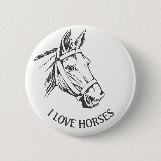 Horse-head-drawing with harness button (Vorderseite)