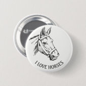 Horse-head-drawing with harness button (Vorne & Hinten)