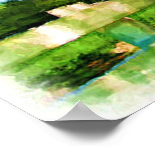 Horse Hello Watercolor Poster (Ecke)