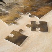 Horse Herd Galloping Mustang Malerei Puzzle (Seite)