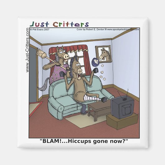 Horse Hiccups Magnet (Vorne)