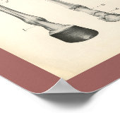 Horse Hoof Leg Knochen Muskelanatomie Print Poster (Ecke)