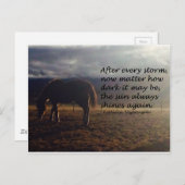Horse Hope Postkarte (Vorne/Hinten)