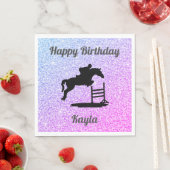 Horse Hunter Jumper Birthday Paper Napkins Serviette (Beispiel)