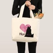 Horse I (rosa Camouflage) Jumbo Stoffbeutel (Vorderseite (Produkt))