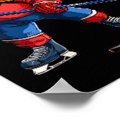 Horse Ice Hockey  Poster (Ecke)