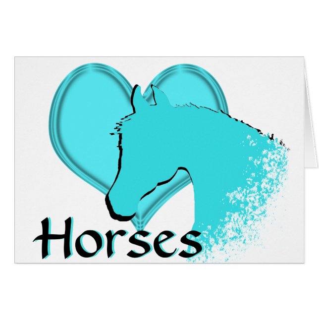 Horse III (aqua) (Vorderseite (Horizontal))