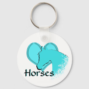 Horse III (aqua) Schlüsselanhänger