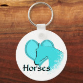 Horse III (aqua) Schlüsselanhänger (Vorderseite)