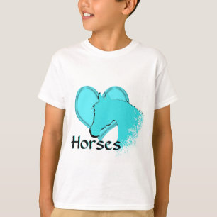 Horse III (aqua) T-Shirt