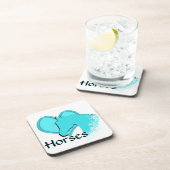 Horse III (aqua) Untersetzer (Rechte Seite)