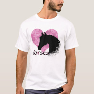 Horse III (rosa Camouflage) T-Shirt