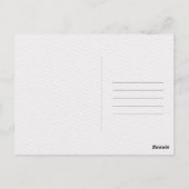 Horse Illustration Braunes Pferd Postkreuzung Postkarte (Rückseite)