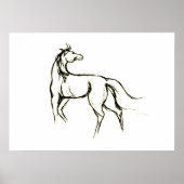 Horse Illustration Poster (Vorne)