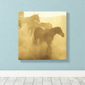 Horse in der Corral Leinwanddruck (Insitu (Holzboden))