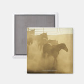 Horse in der Corral Magnet (Vorderseite/Rückseite)
