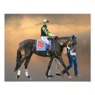 Horse & Jockey - Saratoga Fotodruck