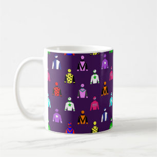 Horse Jockey Silks Pattern Kaffeetasse