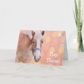 Horse Joke Happy Birthday Karte (Vorderseite)