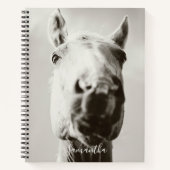 Horse Journal Dressage Reitsport Foto Notebook Notizblock (Vorderseite)
