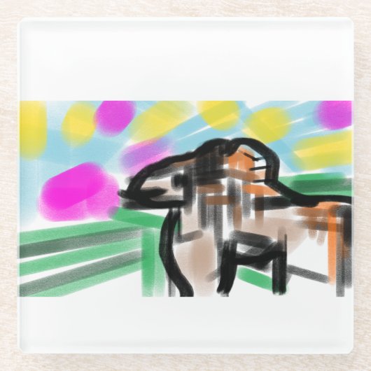 Horse joy glasuntersetzer (Vorderseite)