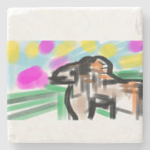 Horse joy steinuntersetzer (Vorderseite)