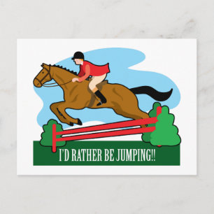 Horse Jump Postkarte