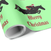 Horse Jumper Weihnachten Geschenkpapier (Rolleneckpunkt)