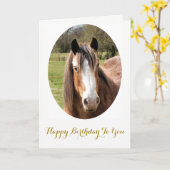 HORSE KARTE (Gelbe Blume)