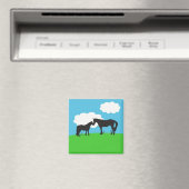 Horse Kisses Magnet (In Situ (Geschirrspüler))