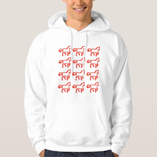 Horse Line Pattern Sweatshirt – Identity Statement (Vorderseite)