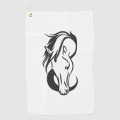 Horse Logo Golfhandtuch (Vorderseite)