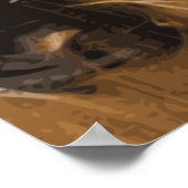 Horse Lover Cowgirl Art Poster (Ecke)